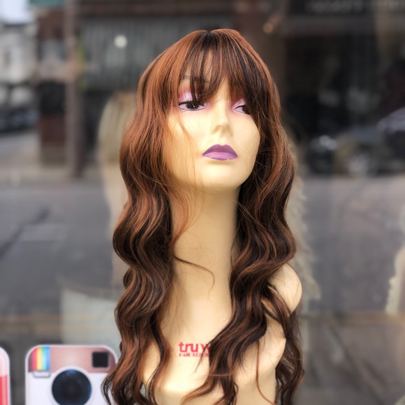 Copper Brown highlights wig 2020 new Halloween - Picture 8 of 8